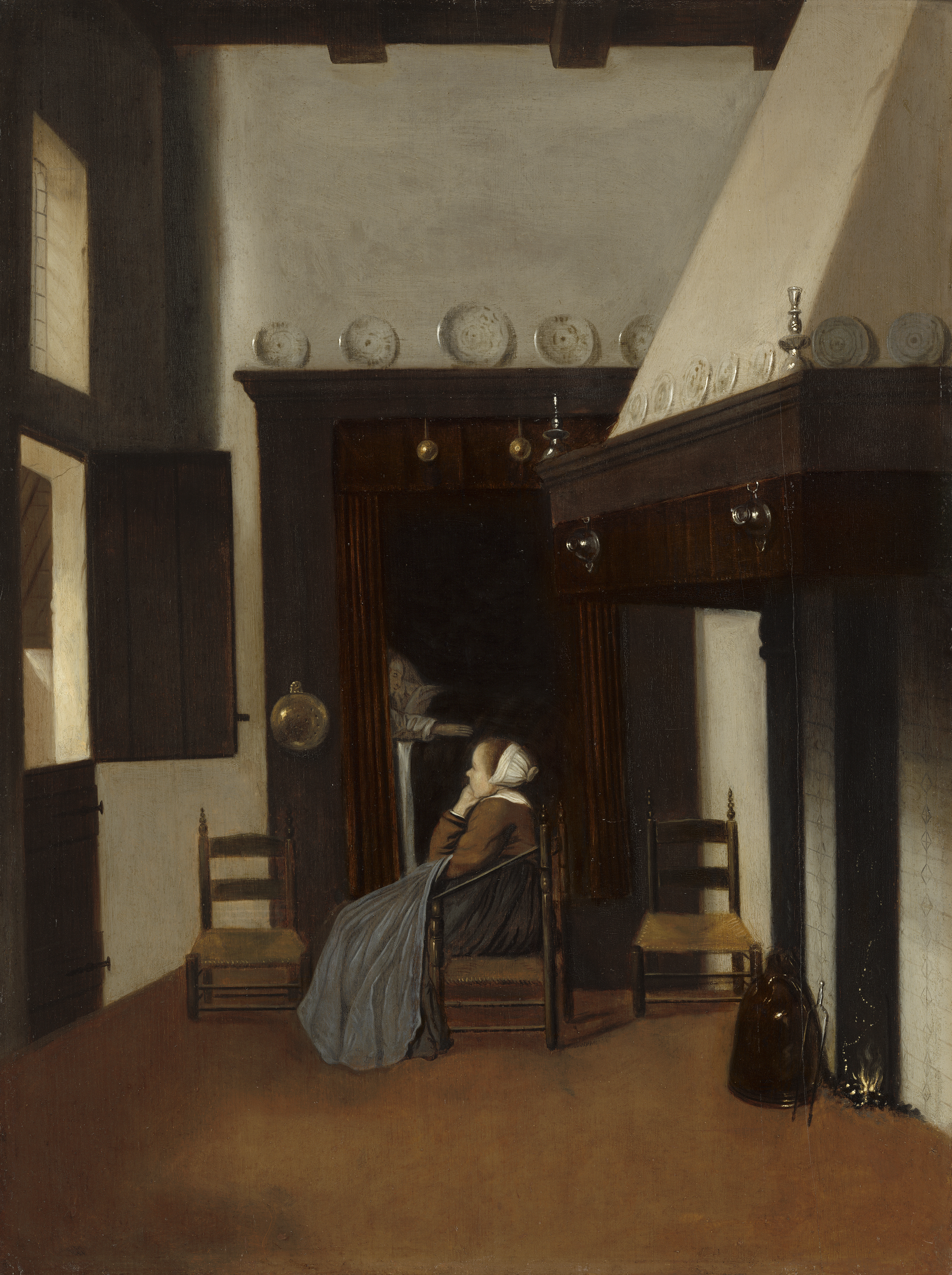 Young Woman in an Interior (c. 1660)