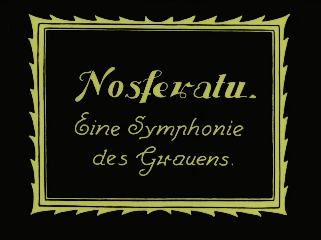 Nosferatu German Title Card